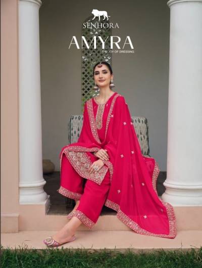 SENHORA AMYRA 3021 TO 3024 DESIGNER PAKISTANI SALWAR SUIT WHOLESALER IN INDIA